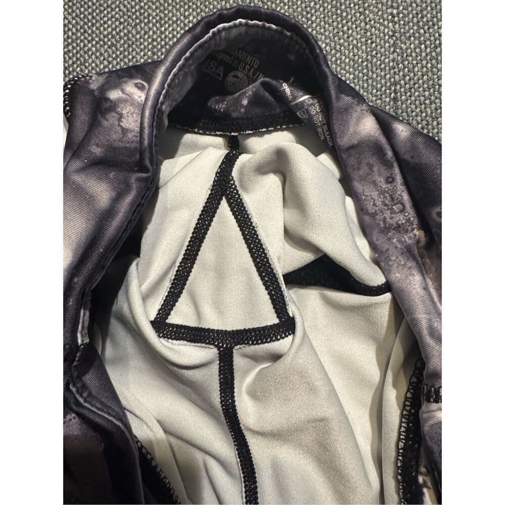 IAB MFG Athletic 2.0 Booty Shorts in Black/White Galaxy/Splatter Print Size 4/XS - Picture 5 of 6